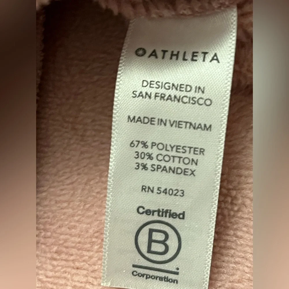 Athleta Cozy Karma 1/4 Zip Dress, Dogwood Mauve